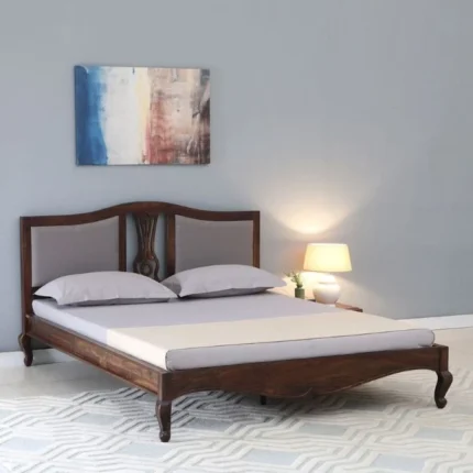 Namma Comfort Clifford Sheesham Wood Queen Size Bed In Scratch Resistan