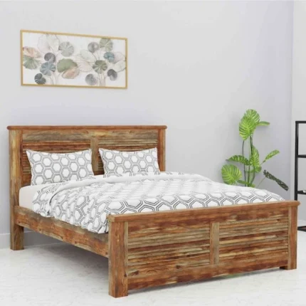 Namma Comfort Mirage Sheesham Wood King Size Bed in Brown Colour